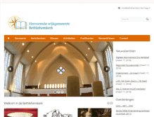 Tablet Screenshot of bethlehemkerk-denhaag.nl